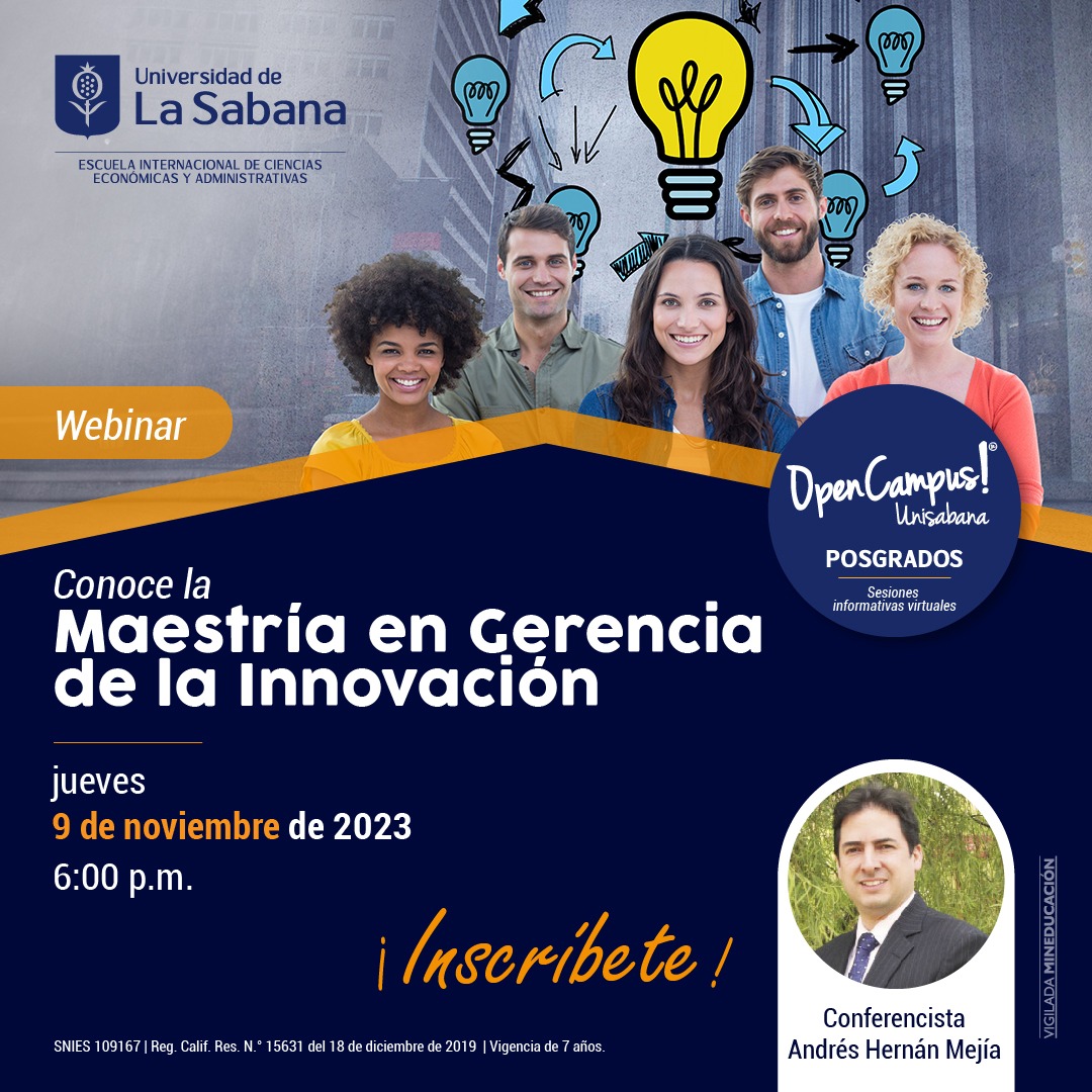 Charla Informativa Maestr A En Gerencia De La Innovaci N De La